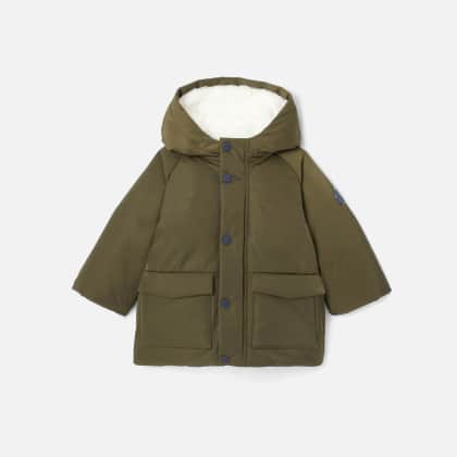 Manteau kaki bébé garçon en nylon