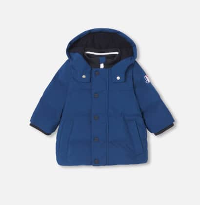 Parka bleue bébé garçon en nylon