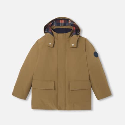 Parka 3 en 1 beige enfant garçon